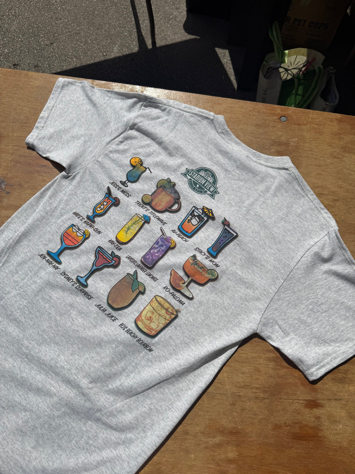 Gray Summer Sippers T-shirt
