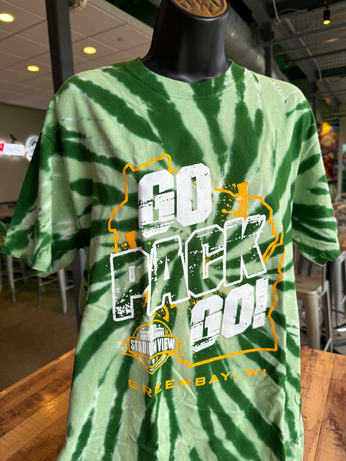 Green Go Pack Go Tye Dye T-shirt