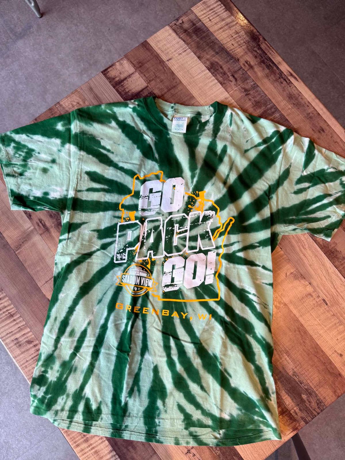 Green Go Pack Go Tye Dye T-shirt