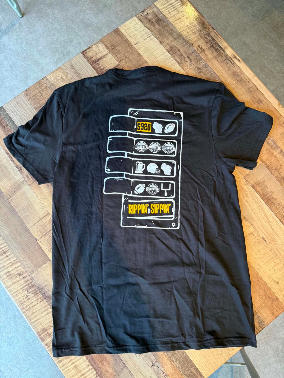 Black Sippin' N Rippin' T-shirt