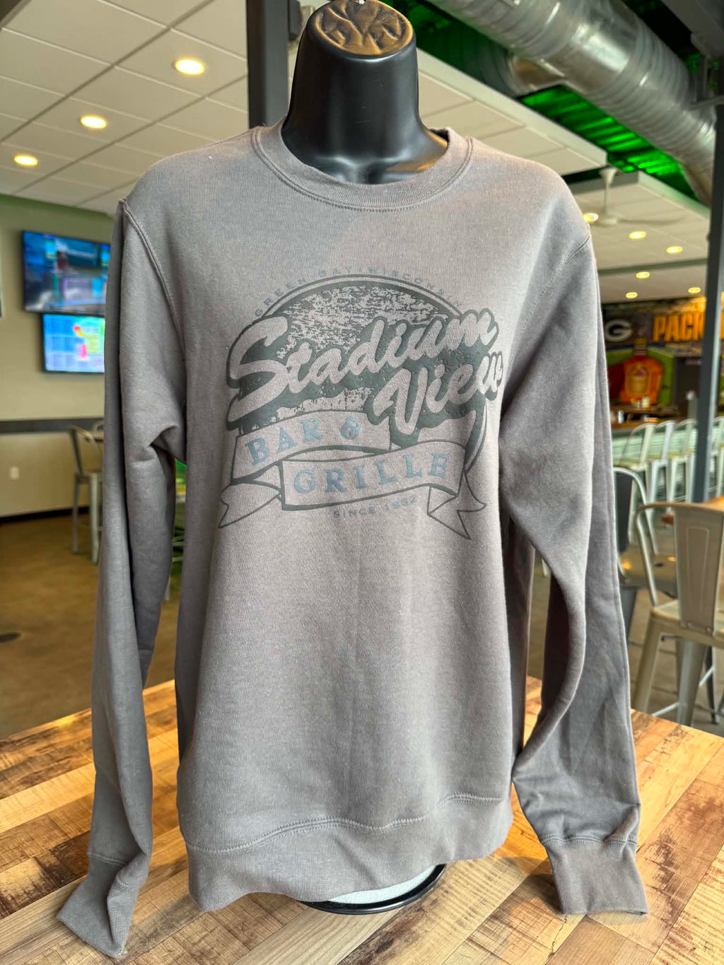Gray SV Crewneck