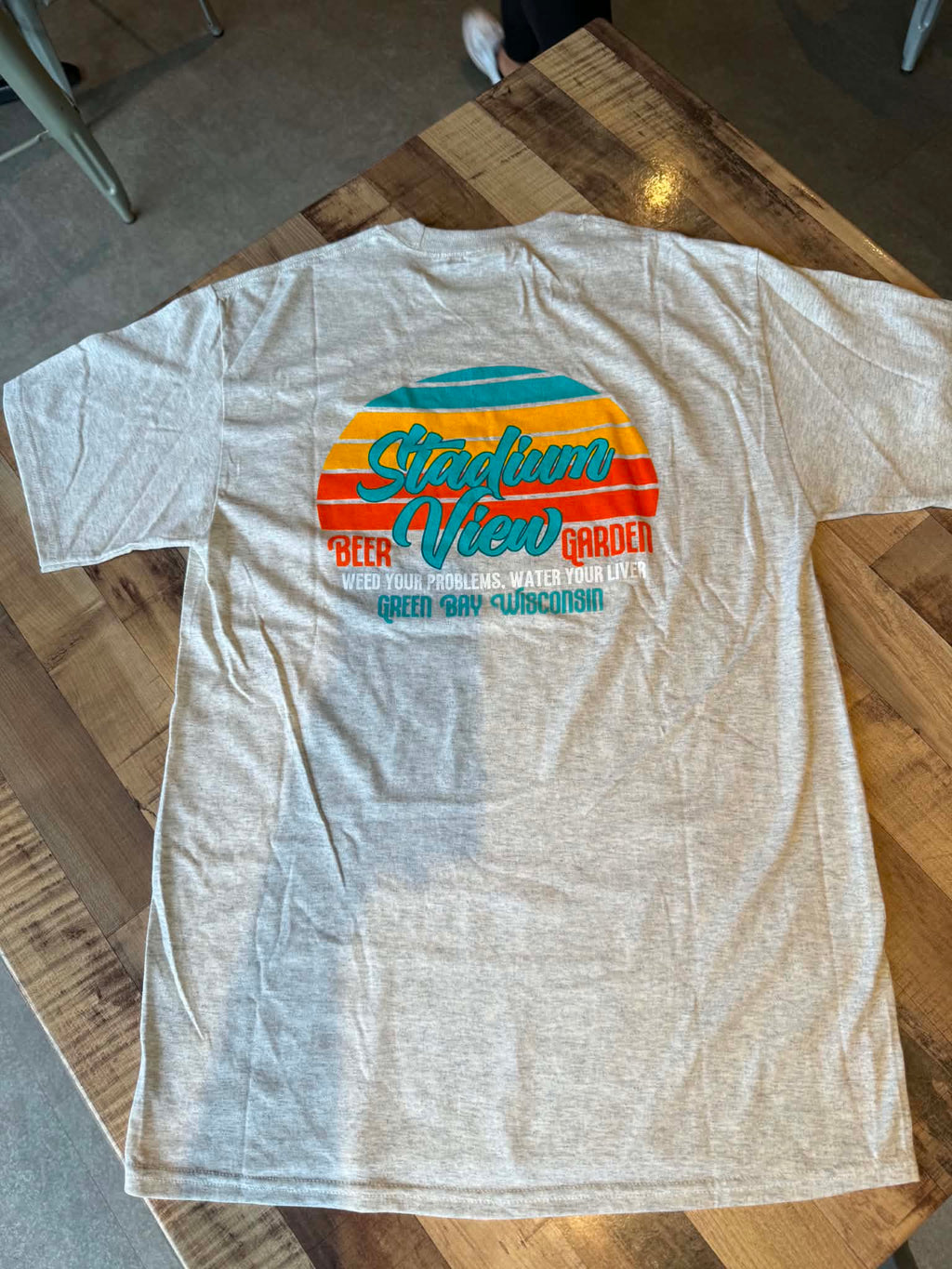 Gray Beer Garden T-shirt