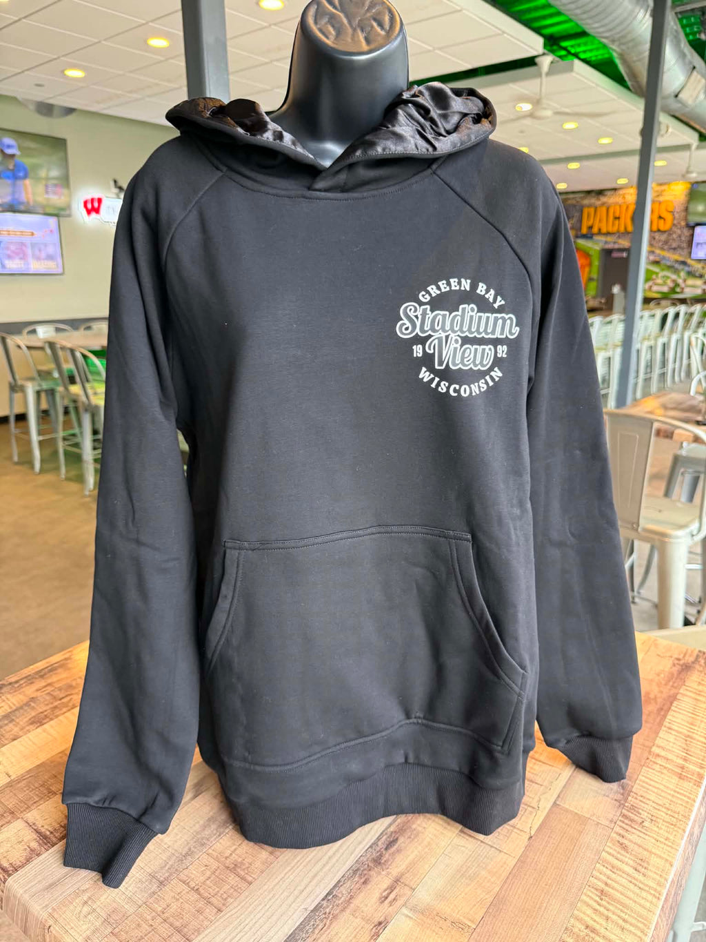 Black Stadium View Hoodie