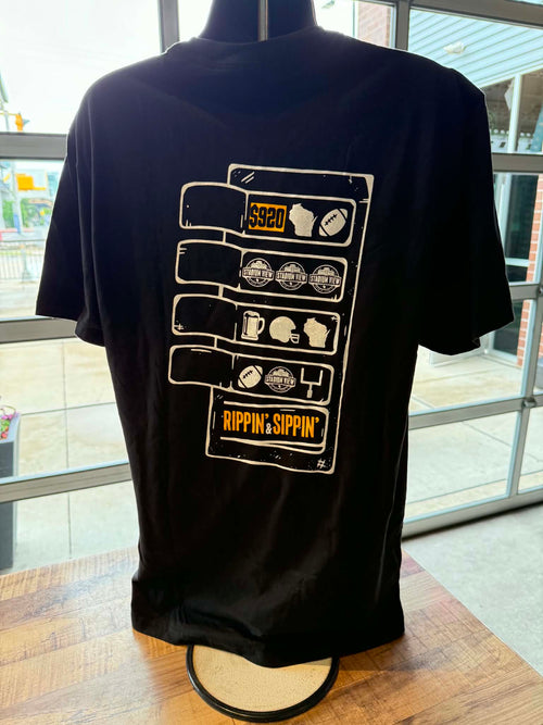 Black Sippin' N Rippin' T-shirt
